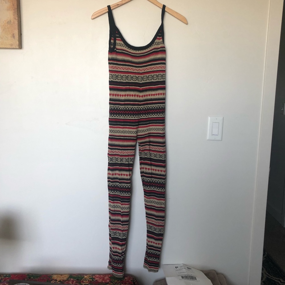 Knitted sweater material jumpsuit!!